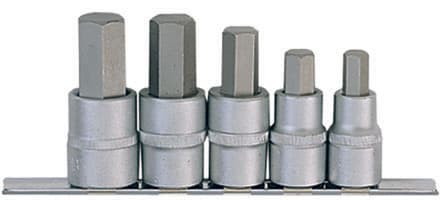 Вложки 1/2" накрайник шестограм 4056 / 10-19 mm / 5 броя