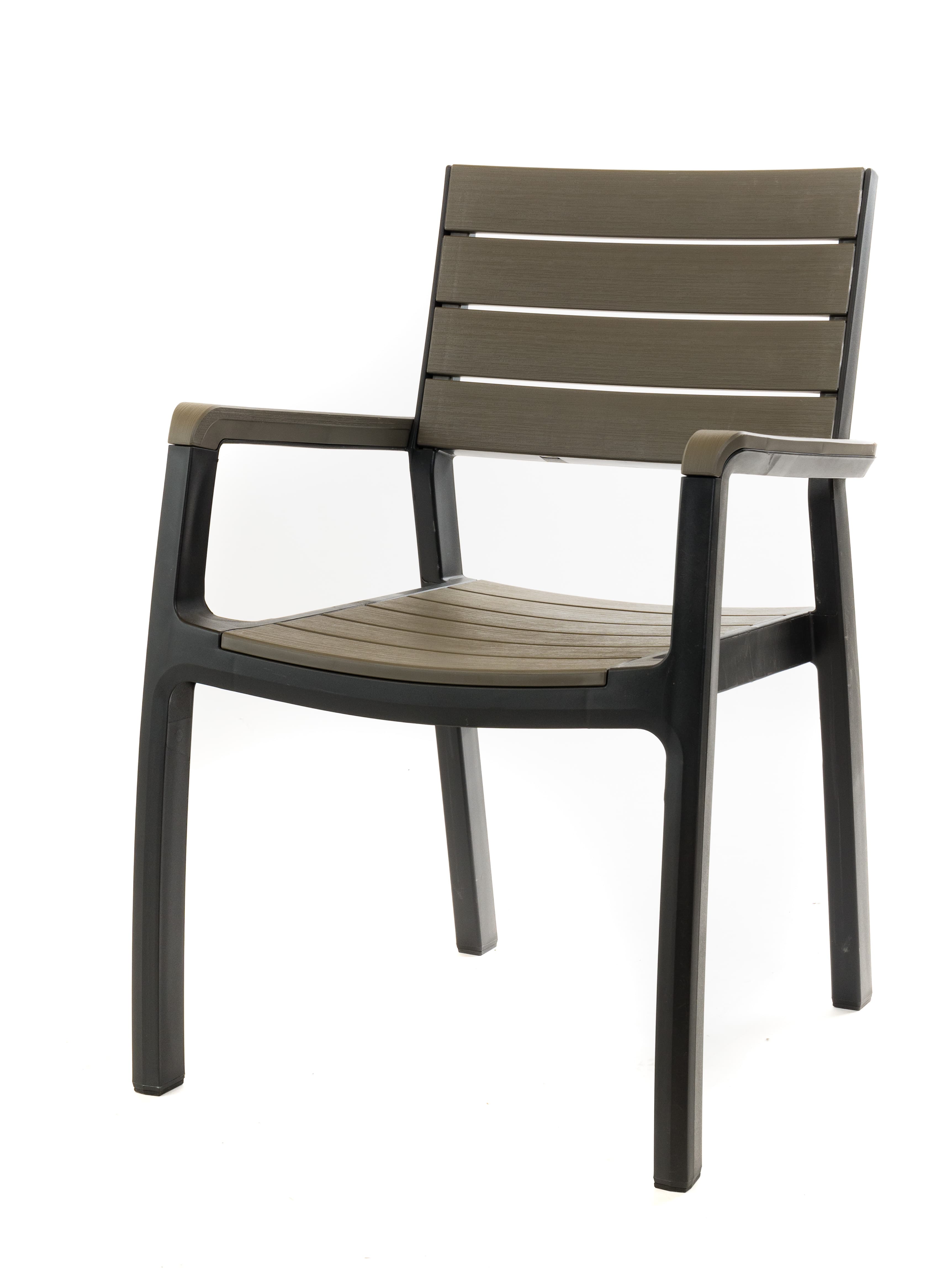 Градински стол Curver Harmony кафяво-сив 59 x 60 x 86 см