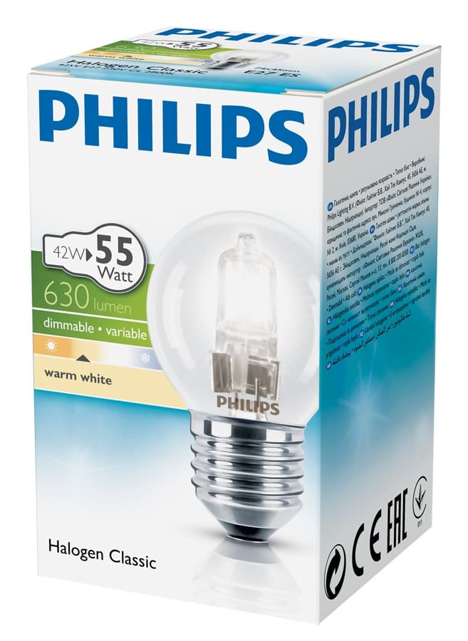 Халогенна крушка Philips мини глобус 