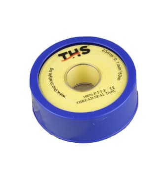 Тефлонова лента за газ професионална Ths Thermostyle 25мм*0,1мм*50 метра / жълта  