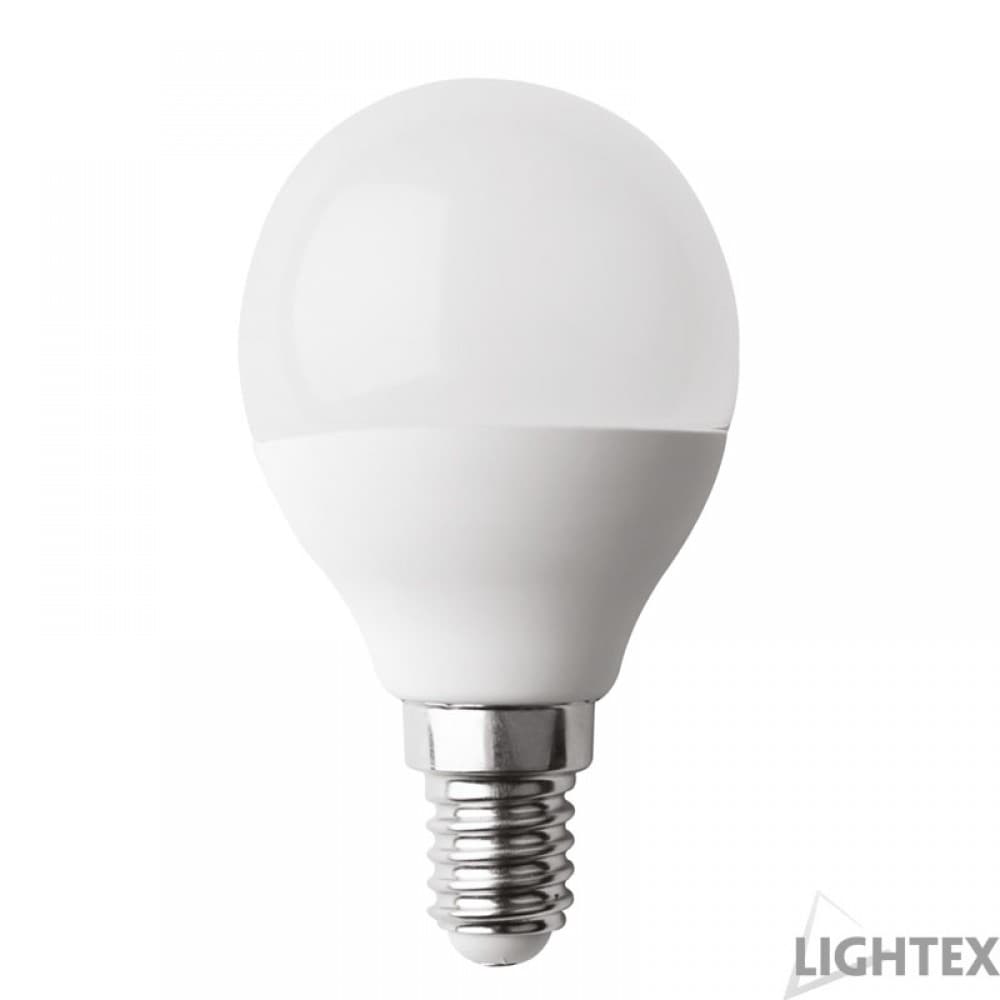 LED крушка Ligthex Plastic 7W E14 P45 CW 6500K матирана