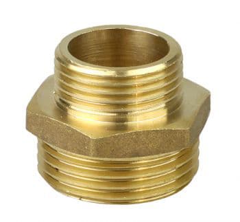 Матиран жълт фитинг - нипел редуктивен 1 1/2" * 3/4" THS Thermostyle