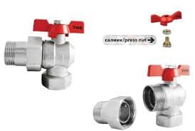 Сферичен ъглов кран с холендър със салников механизъм Ths Thermostyle 1/2''