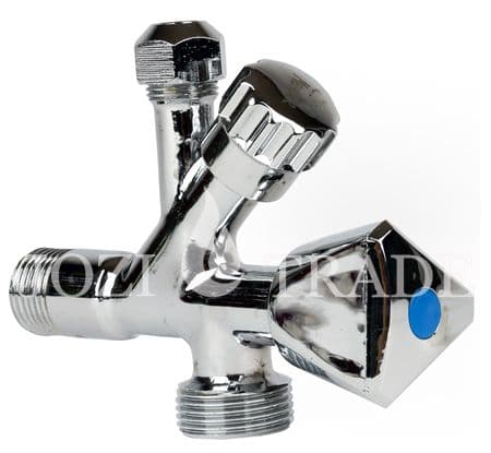 Трипътен кран Ths Thermostyle месинг 1/2"х3/4"х3/8" 