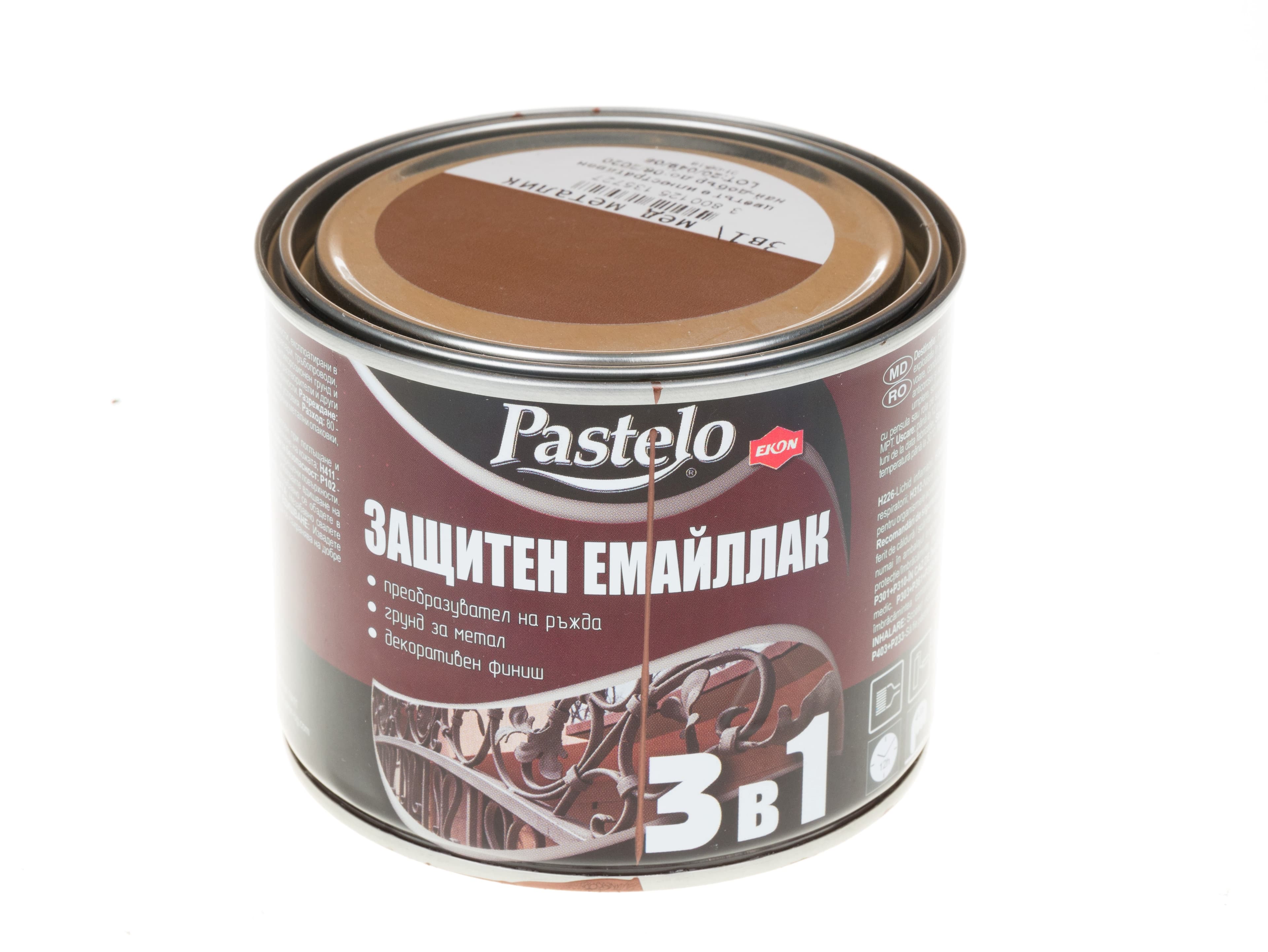 Емайллак Pastelo 3в1 мед металик 500мл