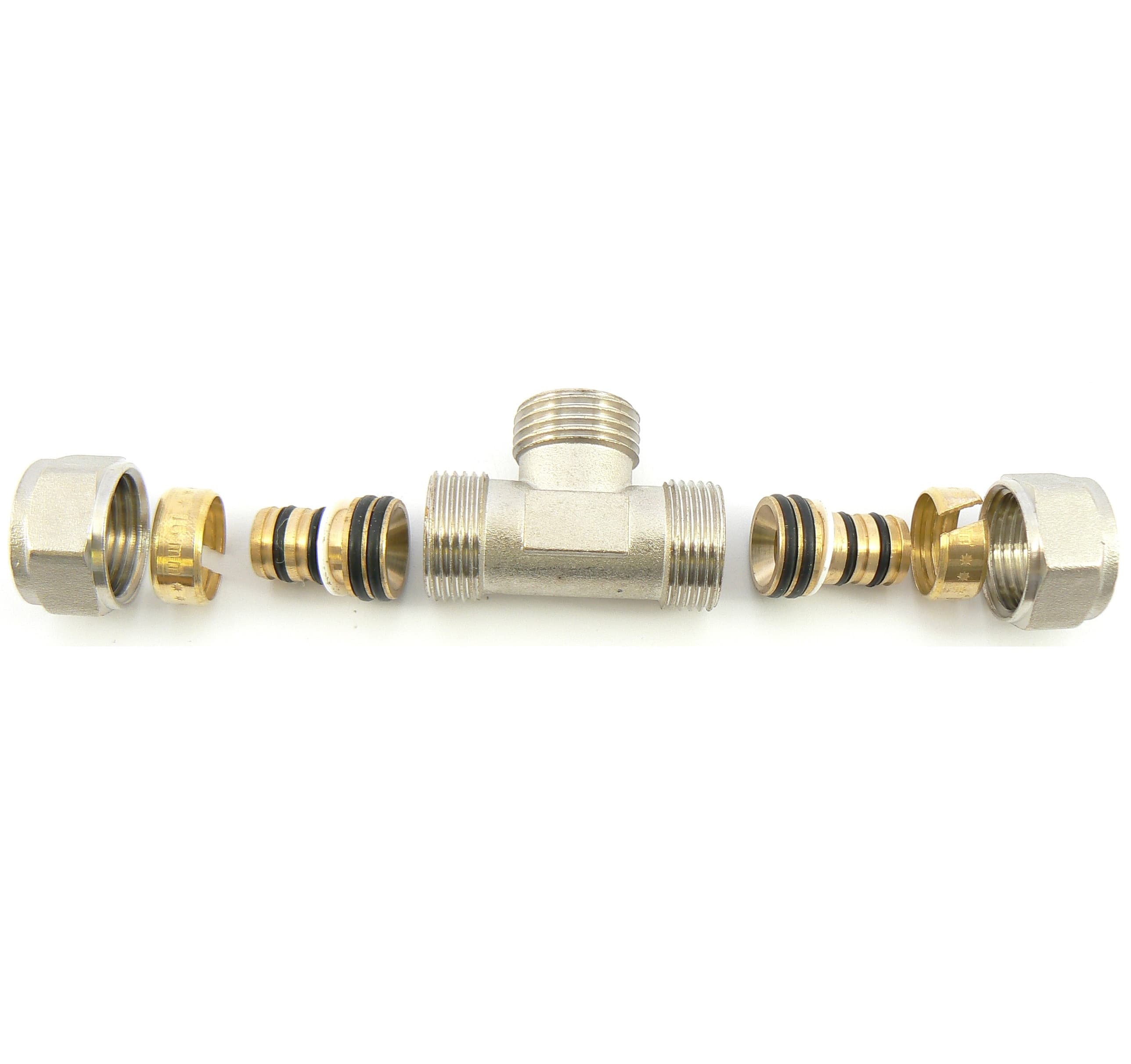 Адаптор THS Thermostyle троен Ф20 х 1/2" М х Ф20 мм