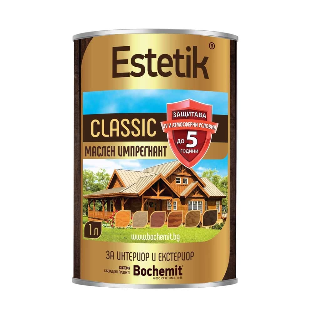 Импрегнатор на маслена основа Бохемит Estetik classic Дъб 1л