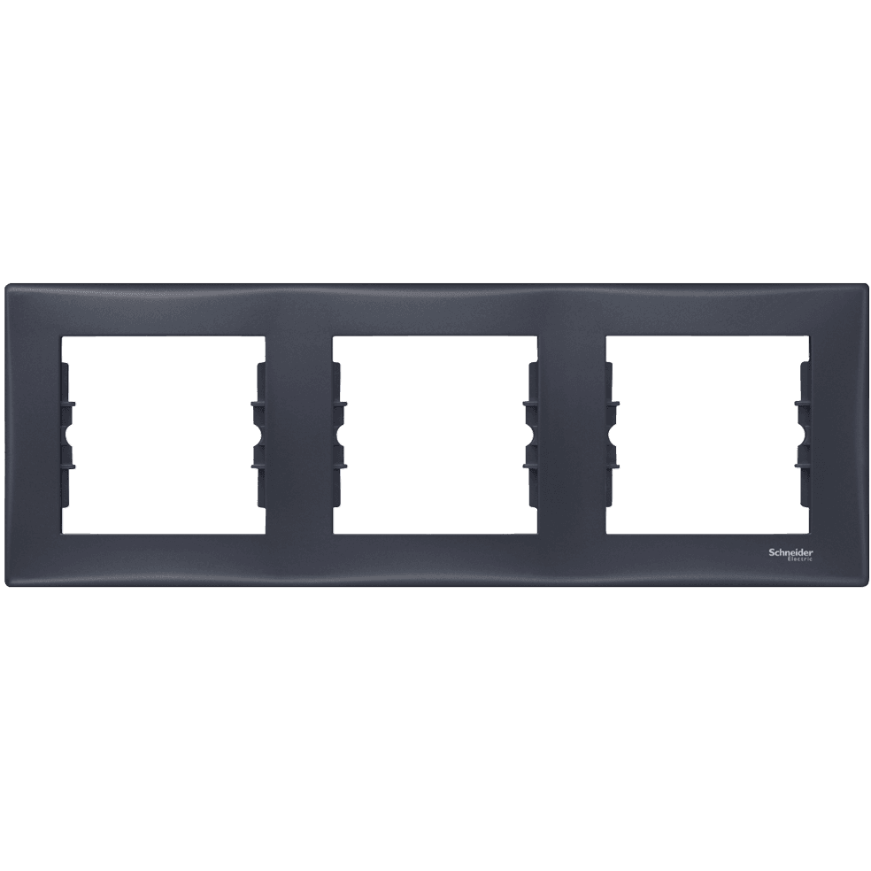 Тройна рамка Schneider Sedna SDN5800570 графит 