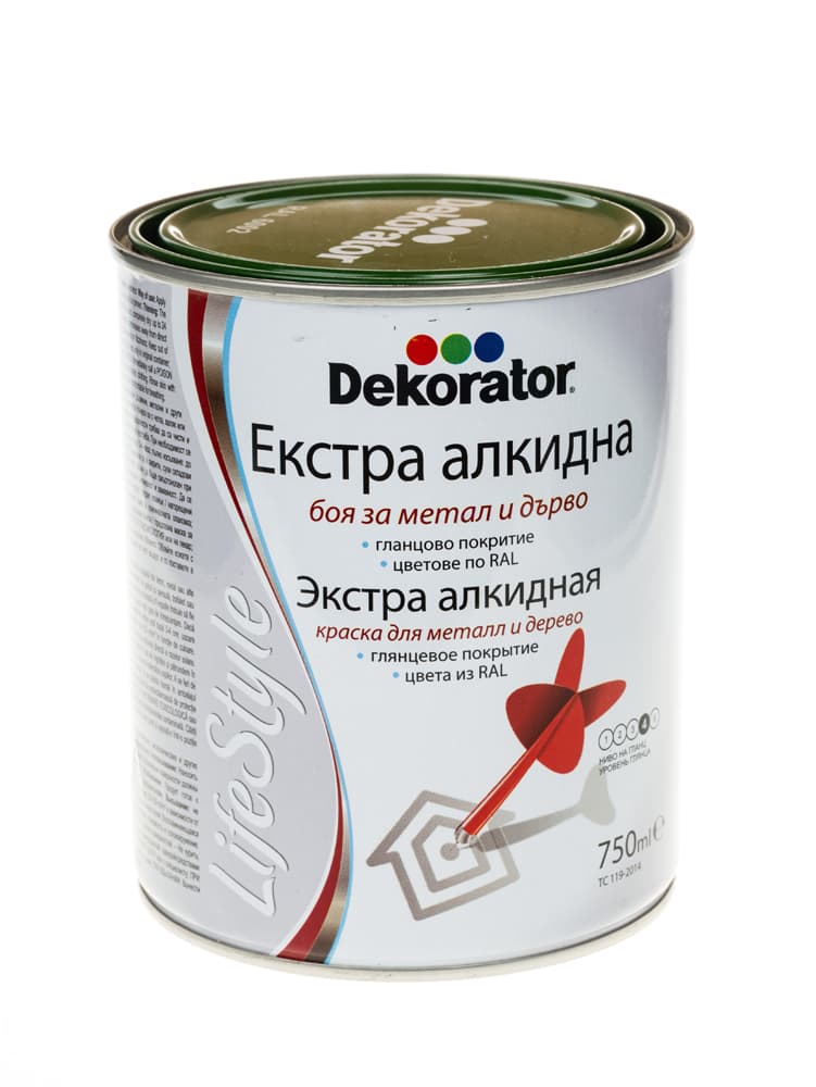 Екстра алкидна боя Декоратор зелено листо 750мл