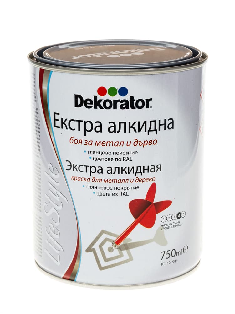 Екстра алкидна боя Декоратор светлосива 750мл