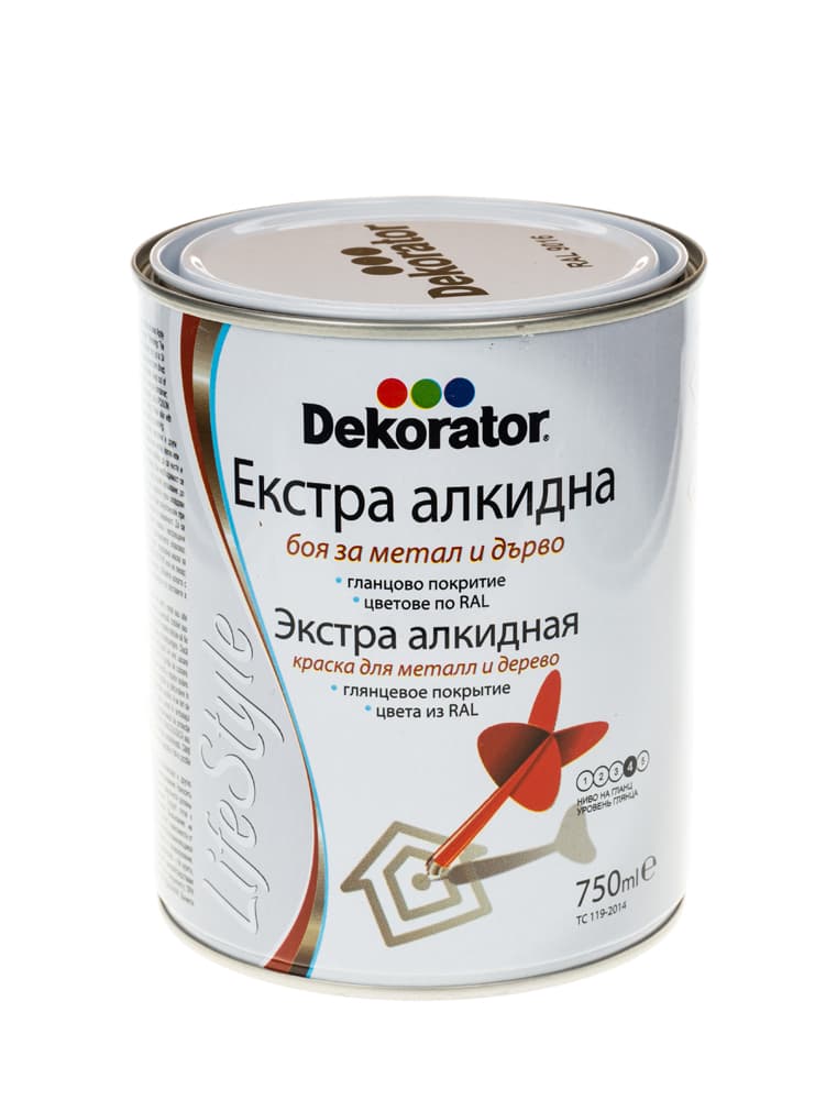 Екстра алкидна боя Dekorator Traffic White 750ml 