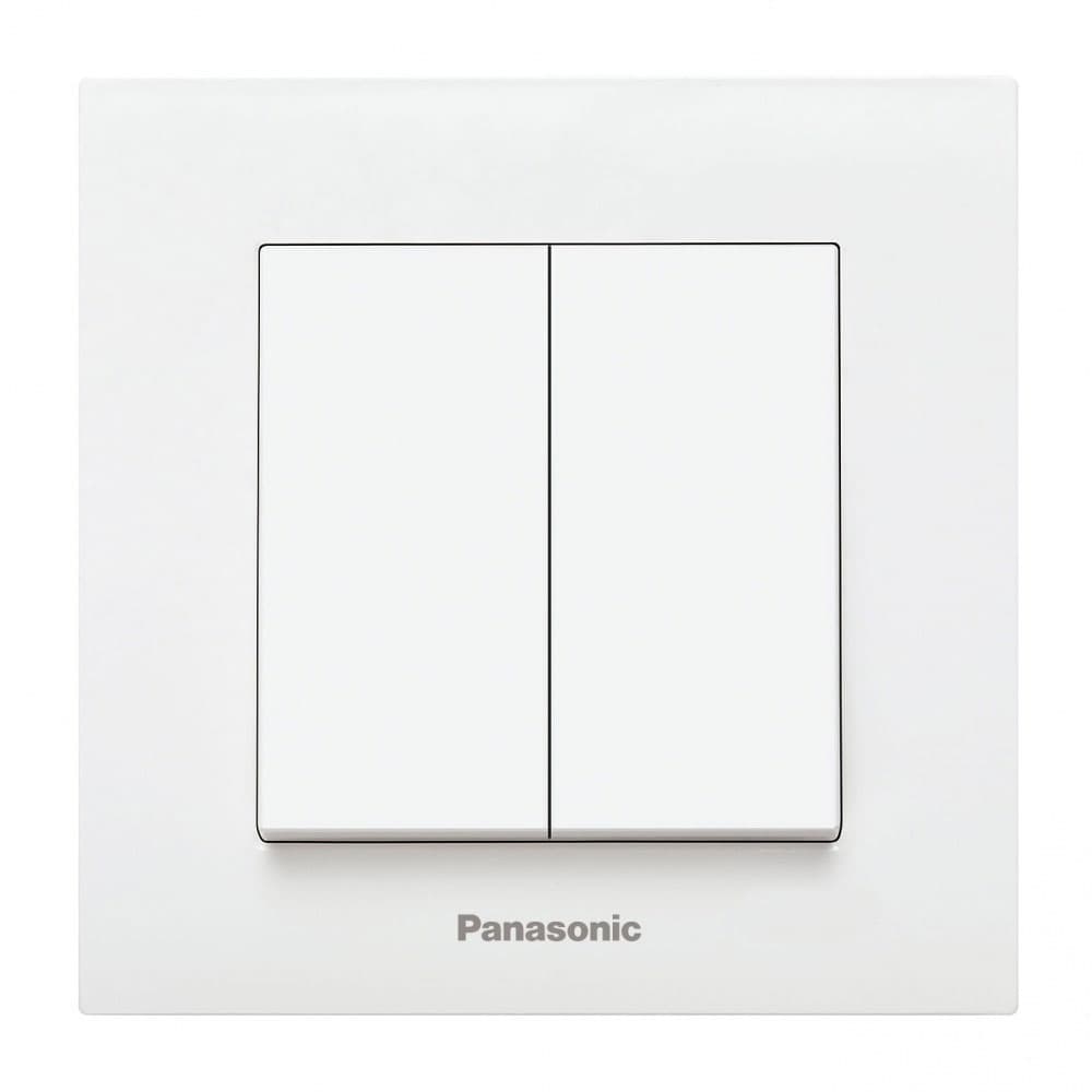 Сериен ключ Каре Плюс Panasonic бял