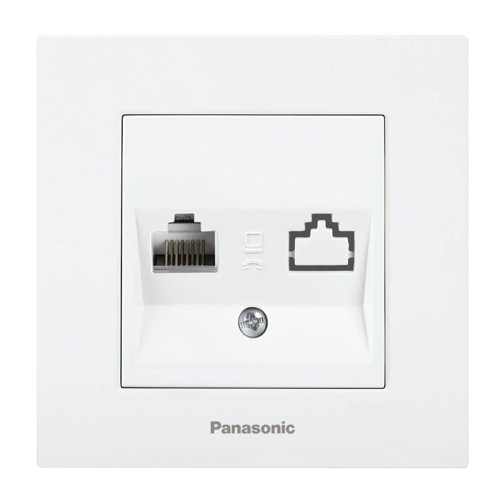 Компютърна розетка Каре Плюс Panasonic бяла 