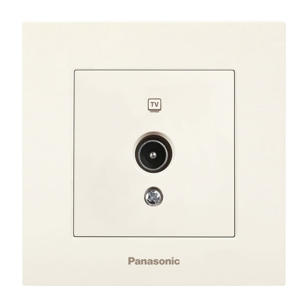 TV розетка Каре Плюс Panasonic крем
