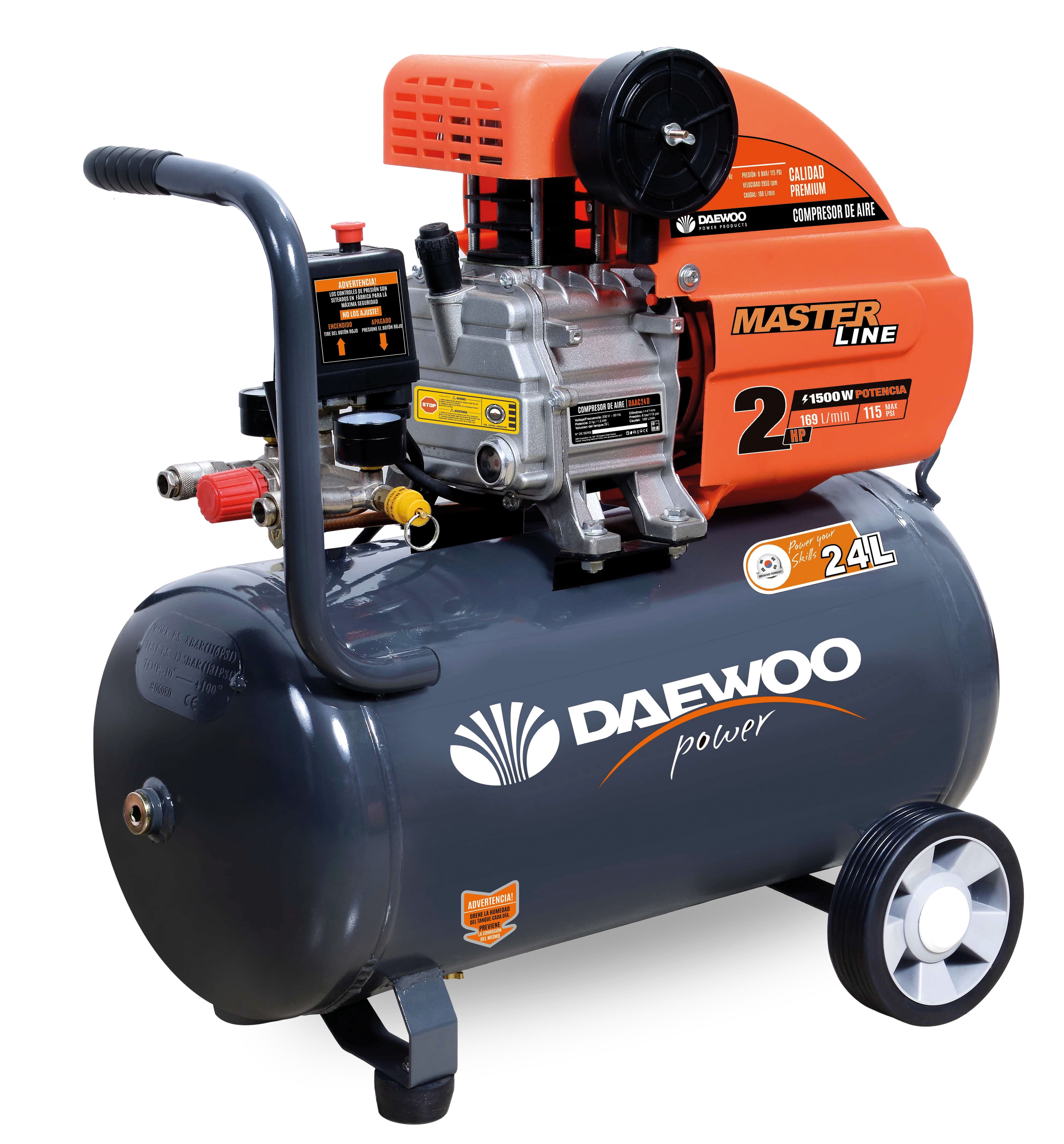 Бутален компресор Daewoo DAAC24D, 2hp/1.5 kW