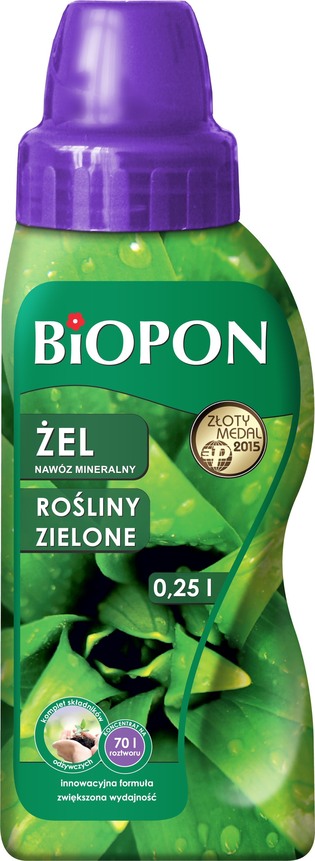 Минерален тор за зелени растения гел Biopon 250ml  