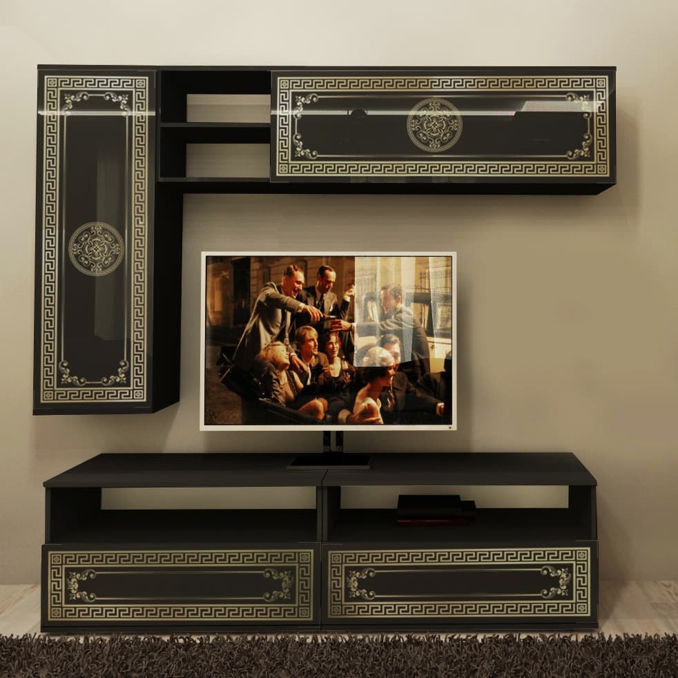 Секция Wall Black  178.5х120 см