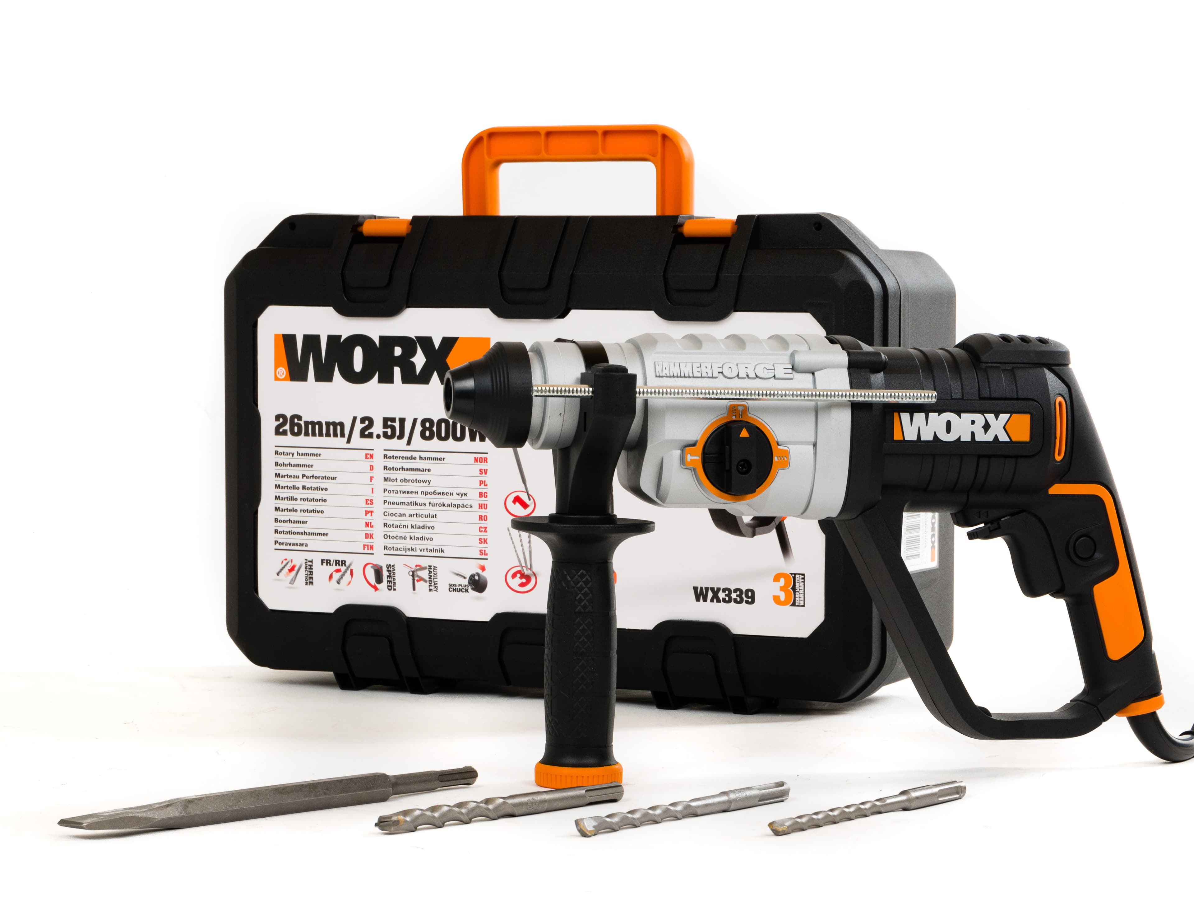 Перфоратор WORX WX339 800W 2.5J