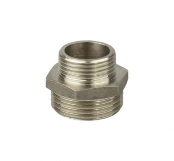 Нипел 1/2" * 3/8" месинг / никел THS