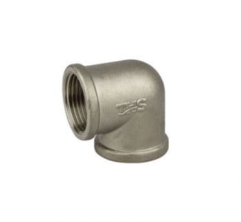Коляно 3/8" ЖЖ  месинг / никел THS
