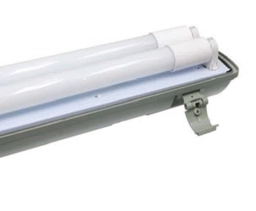 Осветително тяло за LED тръба T8 с отражател / 2 броя x 60см / IP65