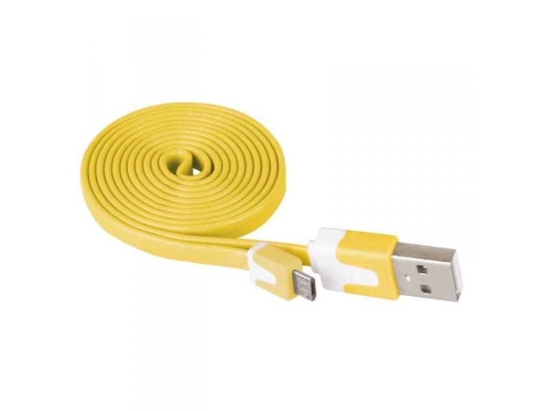 Кабел USB/USB micro жълт Emos 