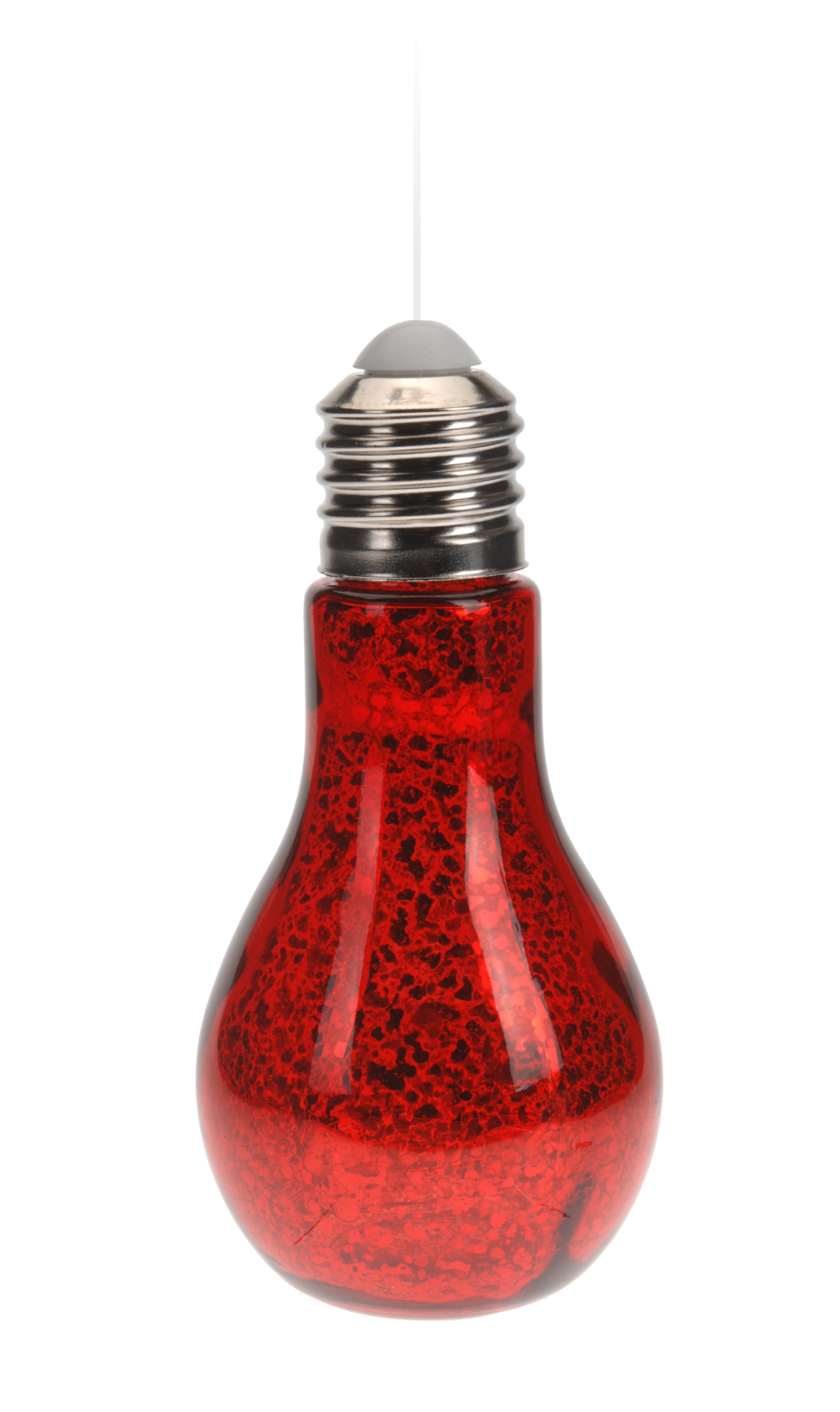 Коледна LED крушка червена / 18 см 