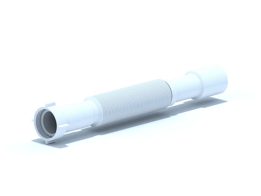 Гъвкава връзка за сифон с PVC гайка 1 1/2" 32/40