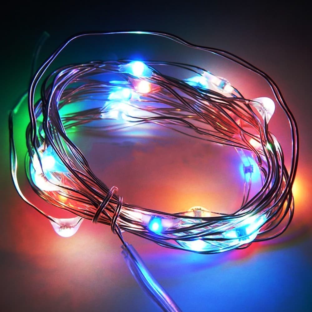 LED гирлянд Купър 50 разноцветни лампички 5м IP44