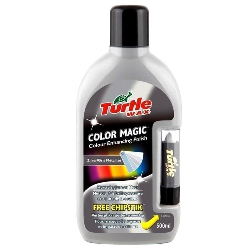 Полирпаста, цвят сребърен + молив коректор Turtle Wax Color Magic 500ml