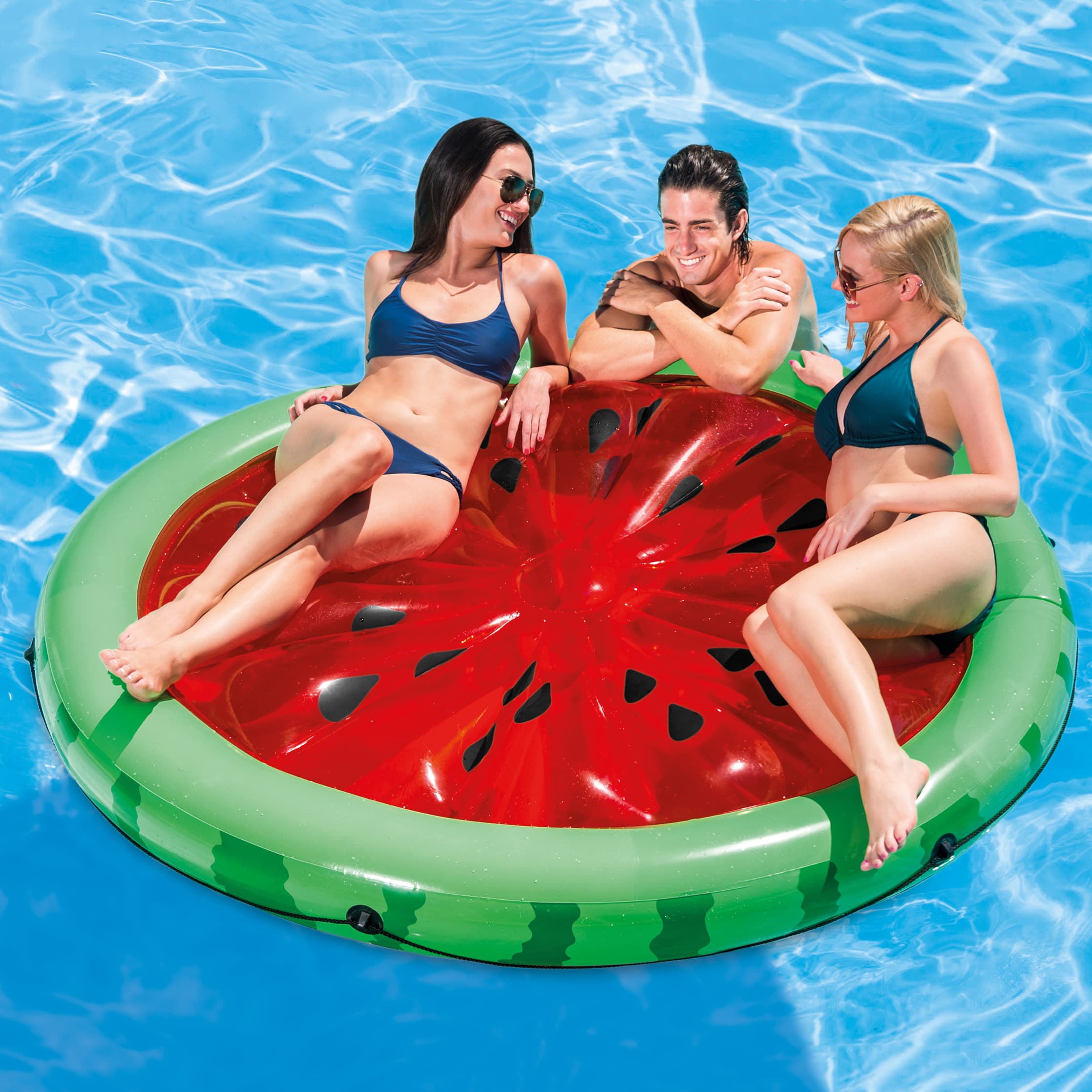 Надуваем дюшек Intex Диня / Watermelon Island 