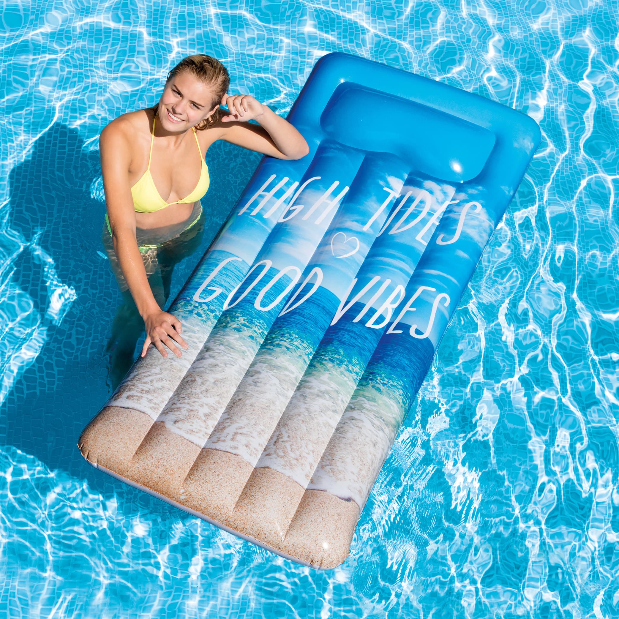 Надуваем дюшек с възглавница Intex Inspirational Mat 