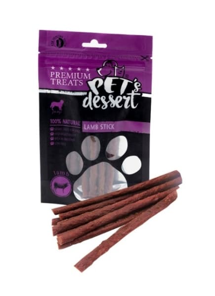 Лакомства за куче с агнешко Pet`s Dessert Lamb Stick 80 гр