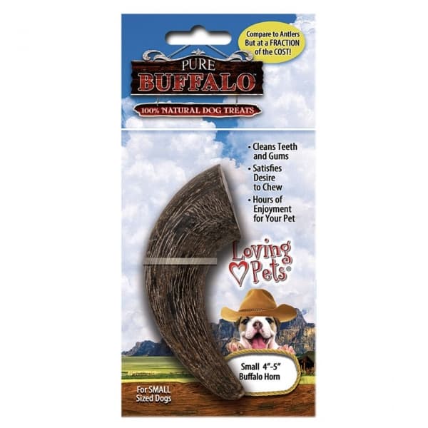 Биволски рог натурален Loving Pets Pure Bufalo 10-12 см
