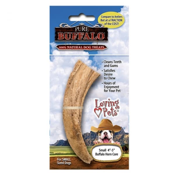 Биволски рог с пълнеж Loving Pets Pure Bufalo 10-12 см 