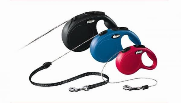 Автоматичен повод Flexi Classic Cord XS 3м/8кг червен