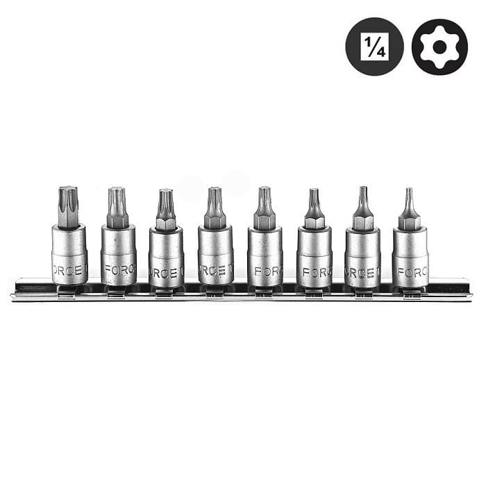 Вложки 1/4" накрайник TORX с отвор L32 (T8H-T40H)  