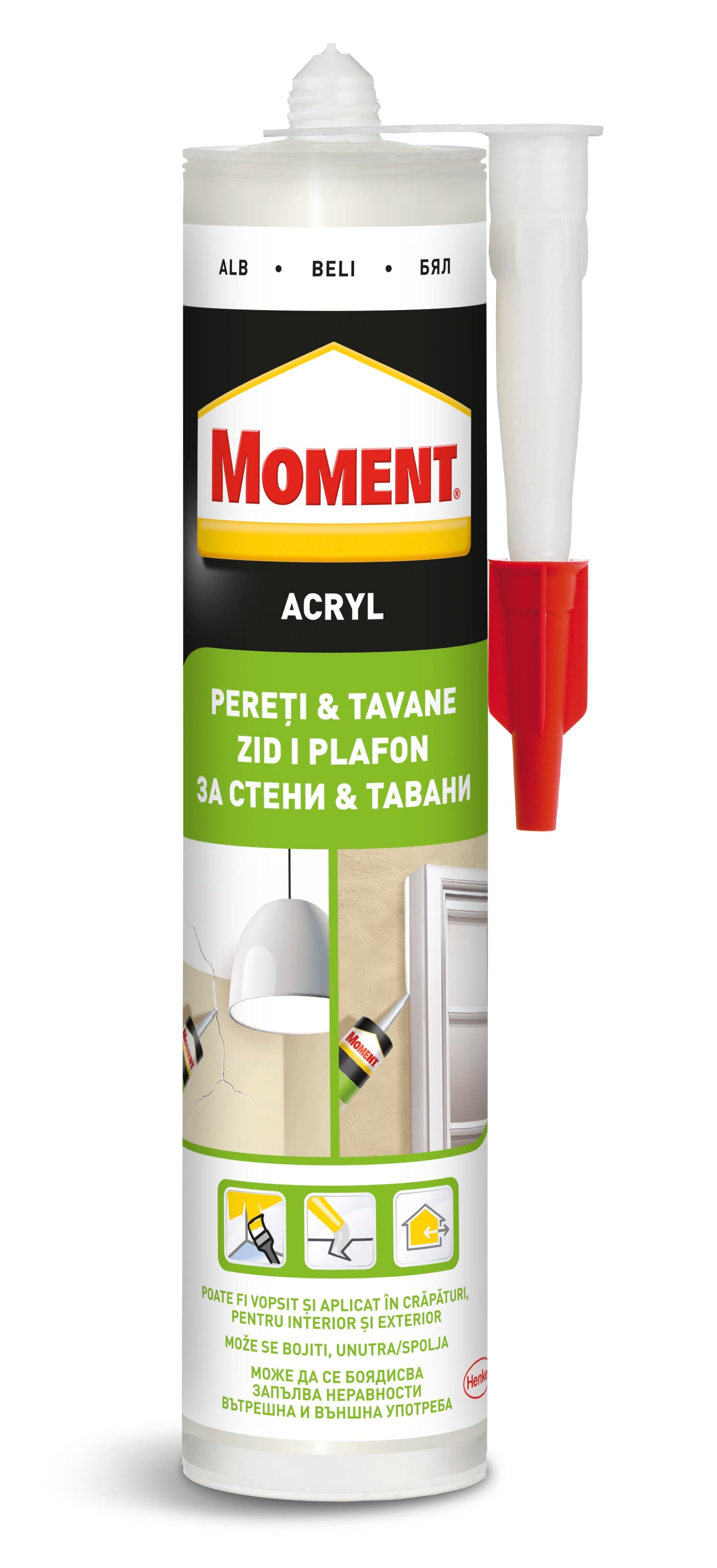 Акрилен силикон за стени и тавани Moment 280мл