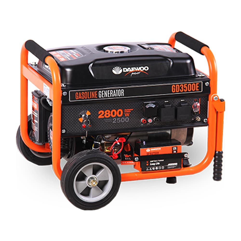 Бензинов монофазен генератор Daewoo GD3500E / 2500W