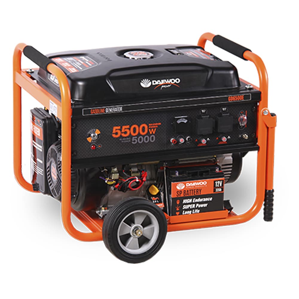 Бензинов монофазен генератор Daewoo GD6500E / 5000W