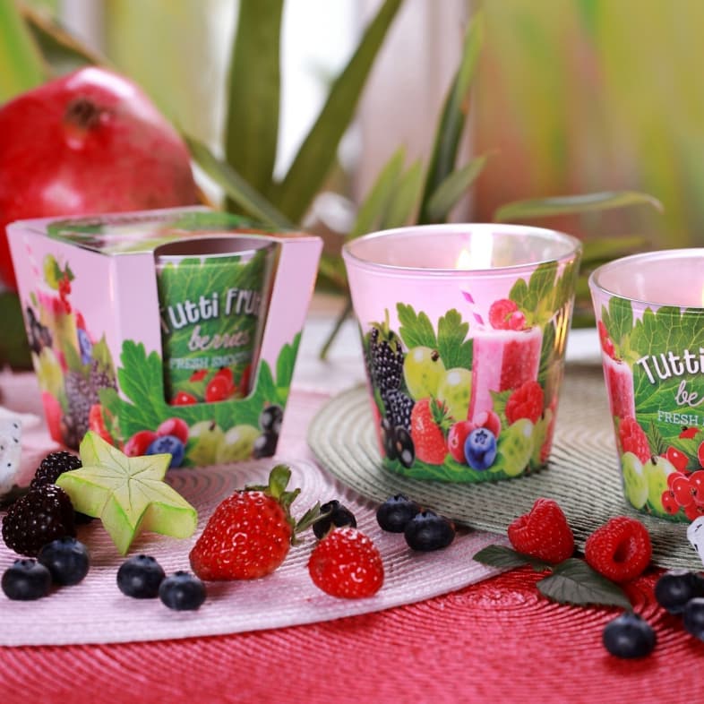 Свещ в чаша Tutti Frutti 115 гр
