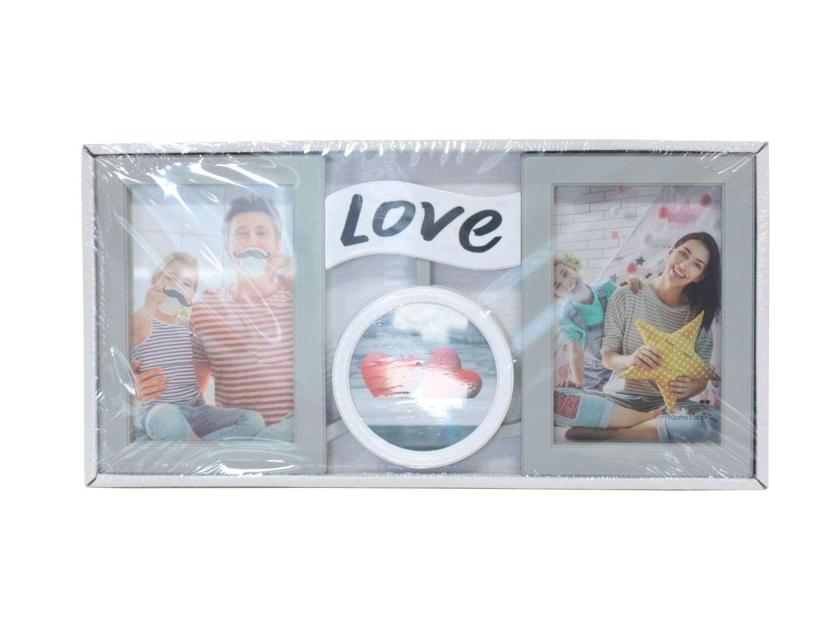 Рамка колаж за 3 снимки Love 10295