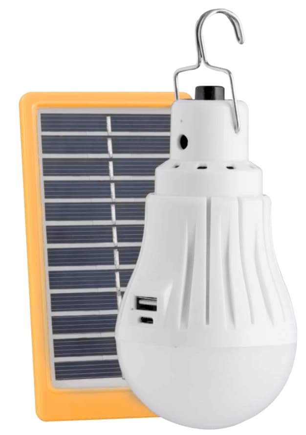 Соларна LED лампа 3W с USB Lightex