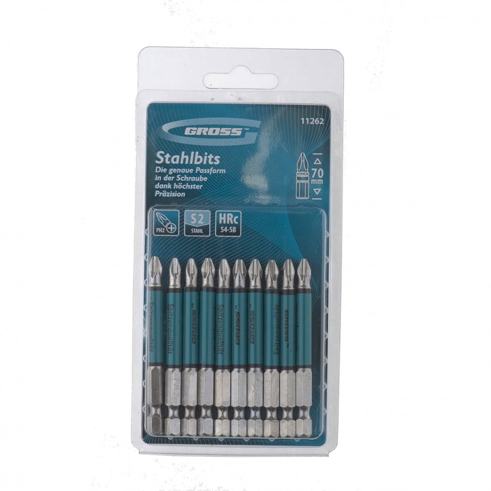 Комплект битове GROSS Ph2 х70 / S2 / 10 броя