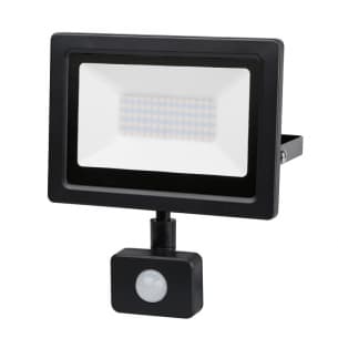 LED Slim прожектор с датчик за движение 50W  4200K IP65