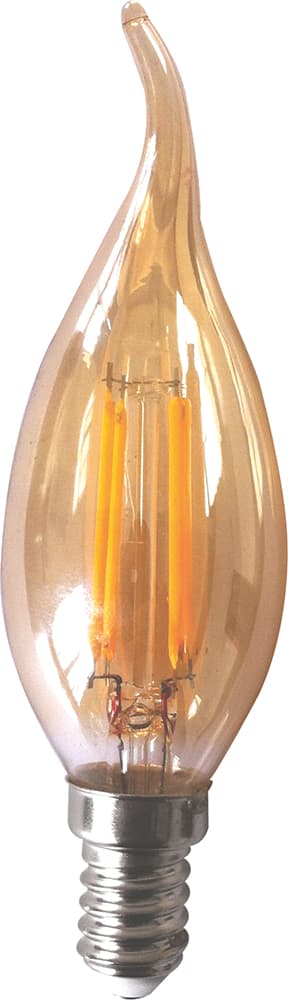 LED крушка Lightex Filament пламък E14 4W 2200K 