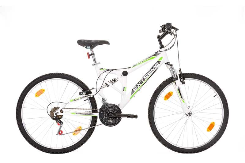 Планински велосипед с двойно окачване Probike Extreme 26" бял