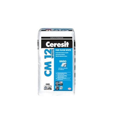 Еластично лепило за плочки Ceresit CM 12 Flex / бяло