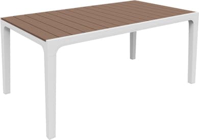 Градинска маса Harmony 160x90x74см бял / капучино