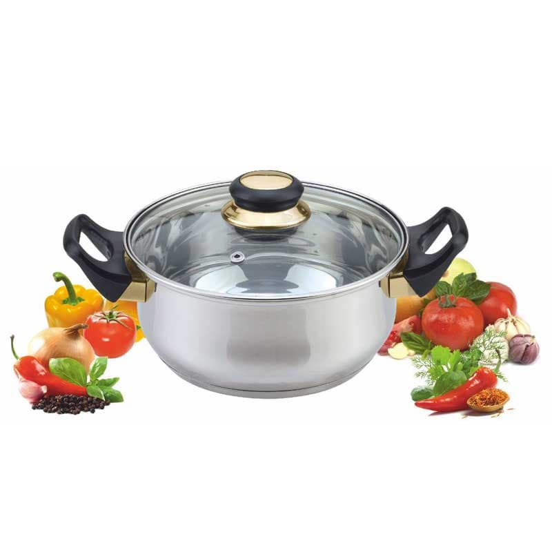 Тенджера Maibach със стъклен капак ф20 см / 2.8 л 